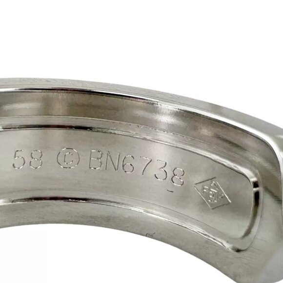 CARTIER Ring US 8 5/8 EU58 K18 2C Black lacquer 2003 limited edition used - Picture 4 of 8